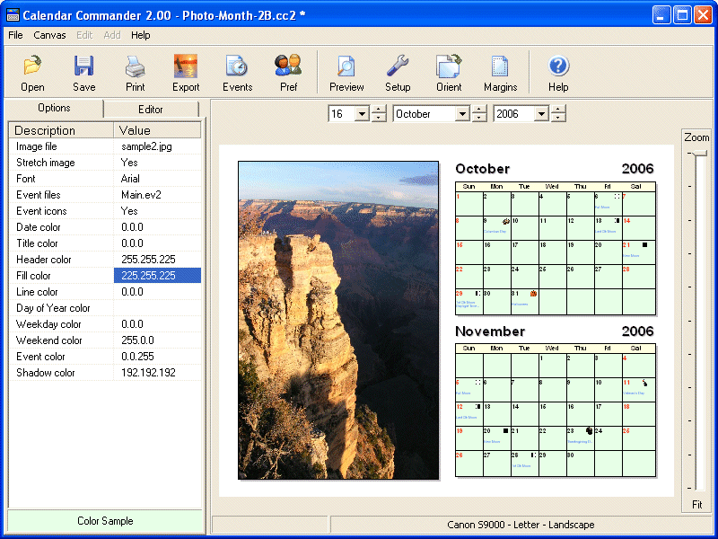 photo calendar. Linux Calendar Software,