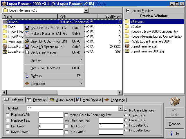Lupas Rename 2000 Software Download
