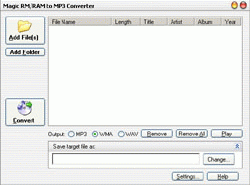 Magic RM/RAM to MP3 Converter Software Download