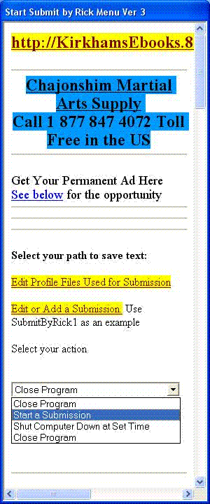 SubmitByRick Freeware Submission Program Software Download