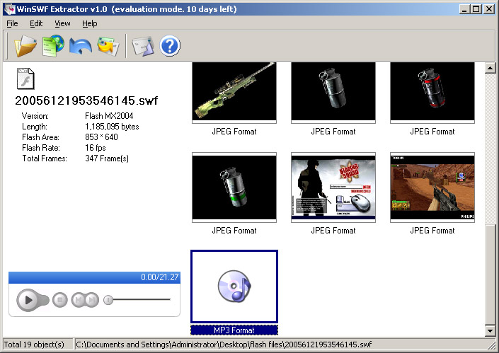 WinSWF Extractor Software Download