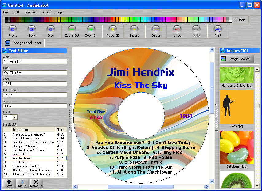 cd labelprint software