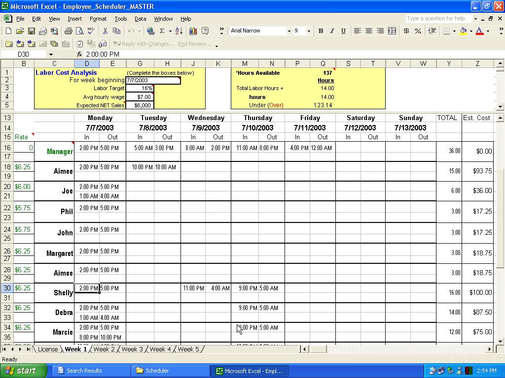 filegets-employee-scheduler-for-excel-and-openoffice-screenshot-the