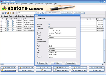 Abetone-Datenbank Software Download