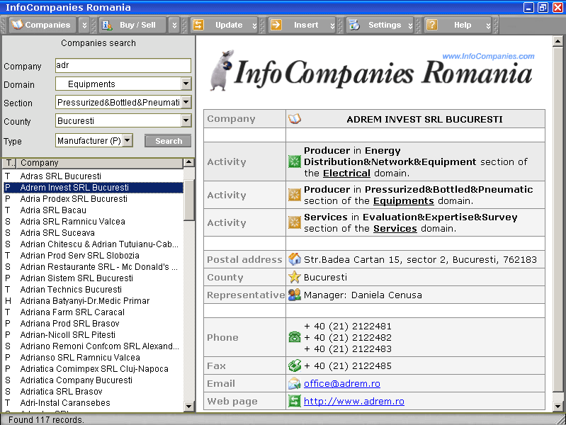 InfoCompanies Romania Software Download
