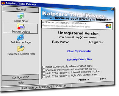Kalptarus Total Privacy Software Download
